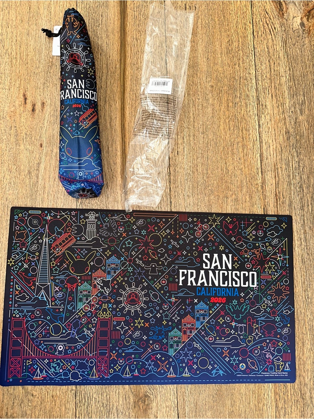 Pokémon World Championships 2026 San Francisco Exclusive Neon Souvenir Playmat